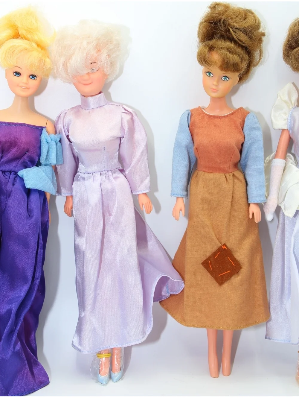 Vintage Disney Bikin Fairy God Mother & 3 Cinderella Dolls Set of 4